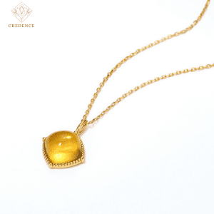 Dây chuyền Credence đá Citrine hình giọt nước CG03